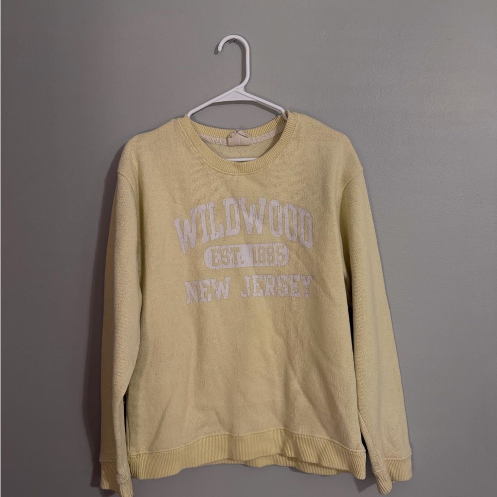 Pacifica Women's Light Yellow Crewneck Sweater